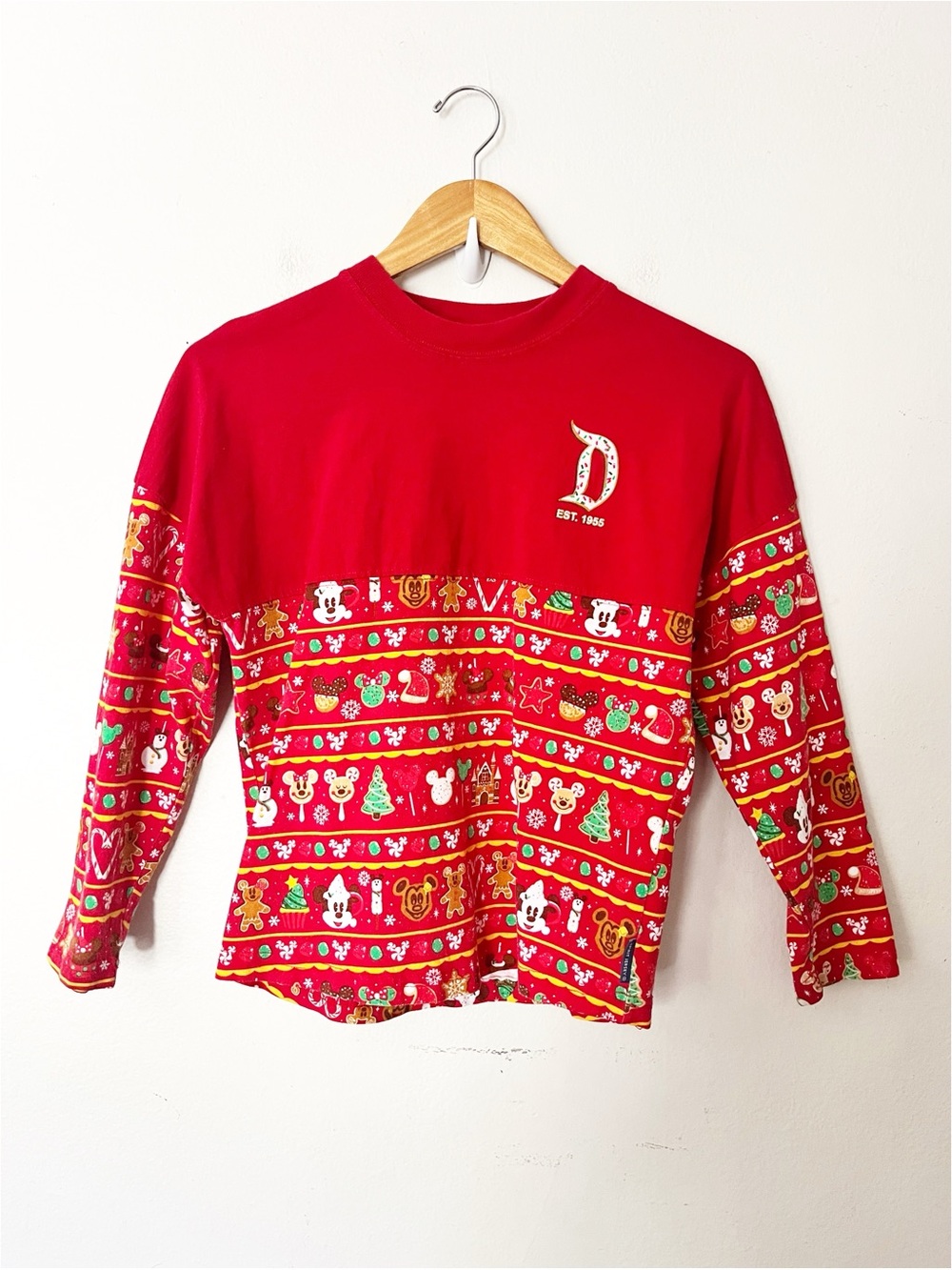 Disney Parks Holiday Treats Spirit Jersey Gingerbread Christmas 2019 Youth Large